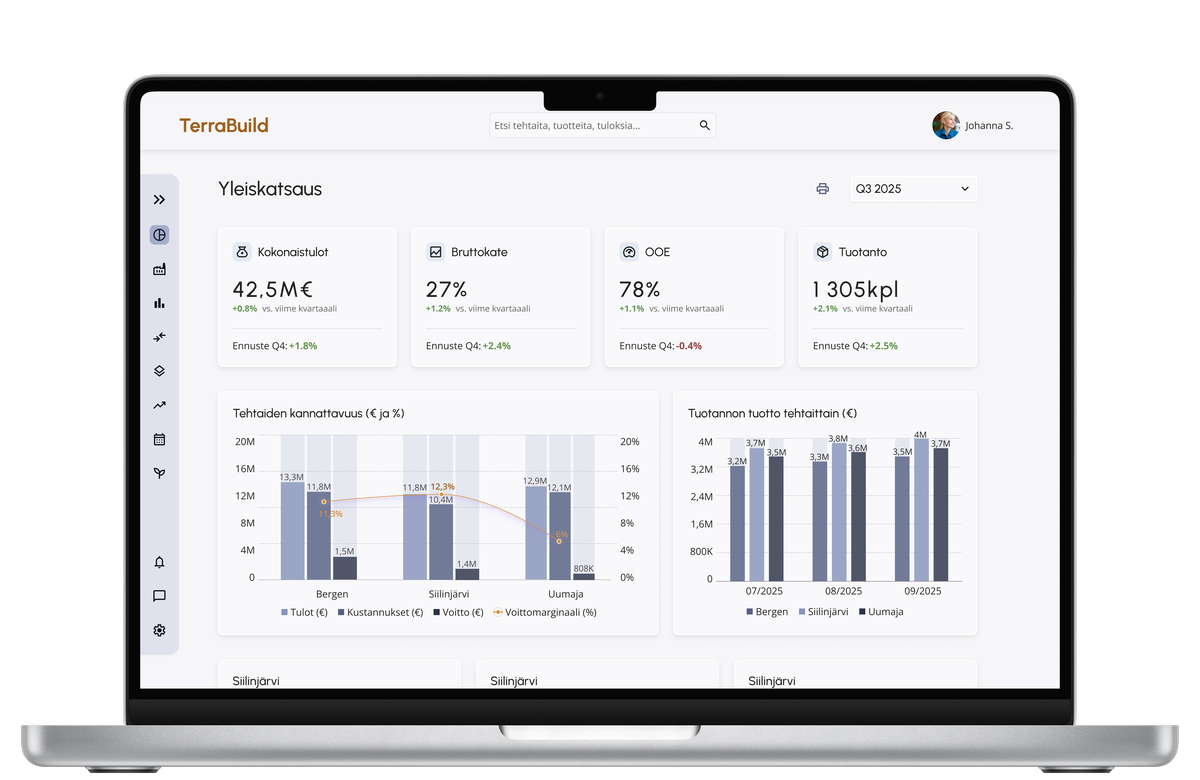 Cover image of the TerraBuild dashboard on a laptop screen