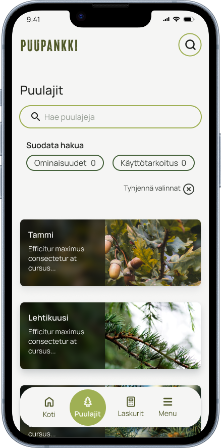 Image of the wood species page